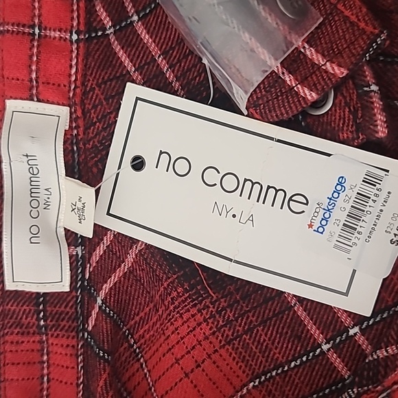 no comment Plaid cropped flannel - Picture 8 of 11